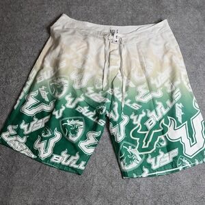 South Florida USF Bulls Men Sz 38 X 11  Swim Board Shorts
